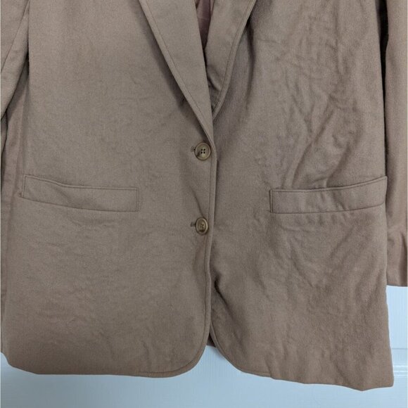 Vintage Pendleton Wool Blazer Womens Size Large 14 Beige Neutral Preppy Academia - Picture 3 of 11